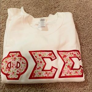 Phi Sigma Sigma Letters Sweater S